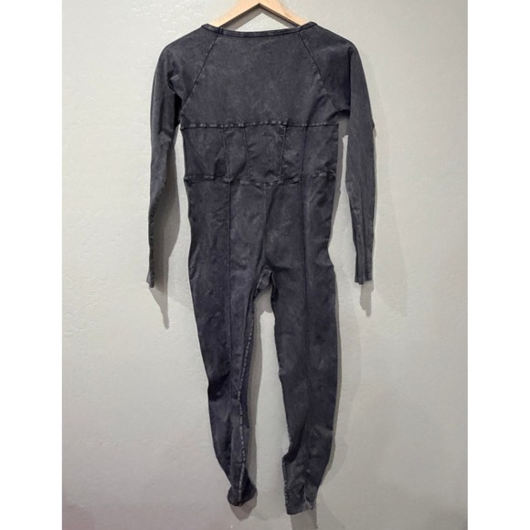 FP Movement by Free People Good Karma Corset Long Sleeve Jumpsuit Black NWT $118 - Picture 5 of 6